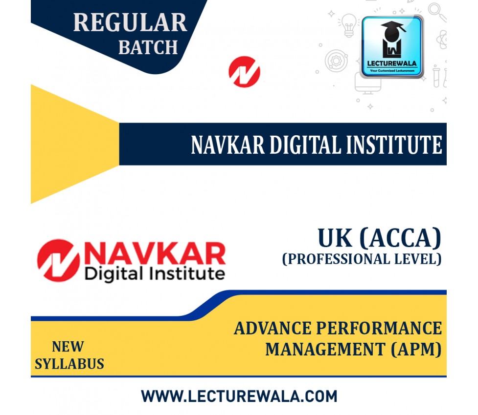 UK ACCA Level 3 Advance Performance Management APM By Navkar